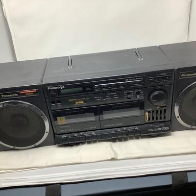 Sale Photo Thumbnail #171: This is a great Panasonic BoommBox AM/ FM radio, dual cassette players and 5 band equalizer.