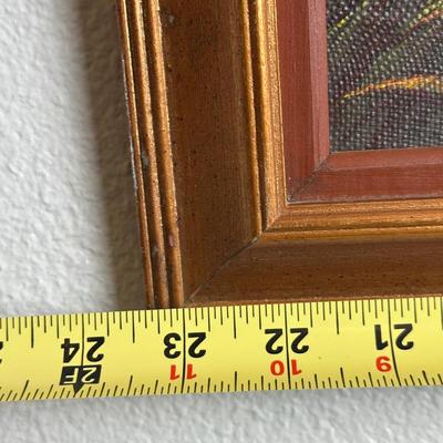 Framed Original Painting on Canvas by Simeon Michel