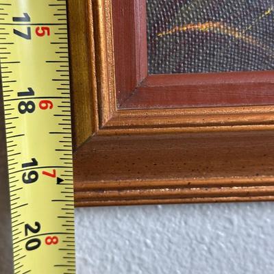 Framed Original Painting on Canvas by Simeon Michel