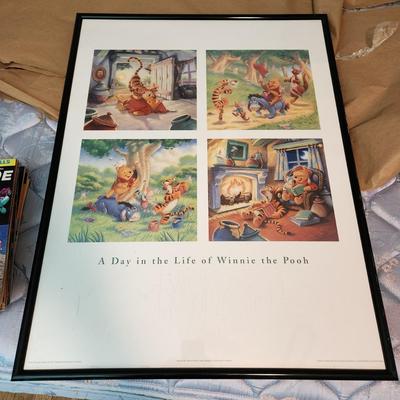 A Day in The Life of Winnie the Pooh Framed Poster