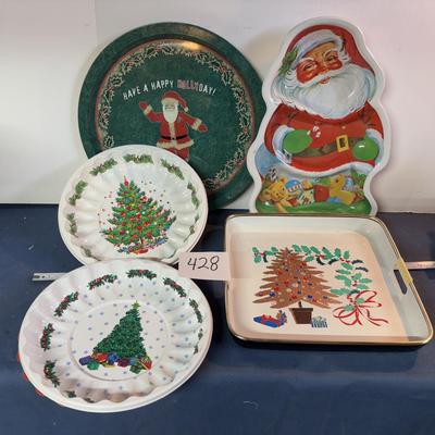 Christmas Tray Lot