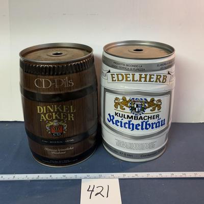 Small Empty Beer Kegs