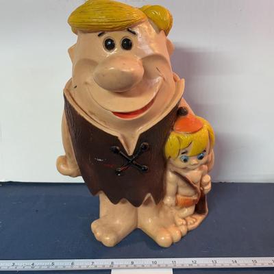Vintage Barney Rubble and Bam Bam Bank