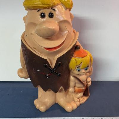 Vintage Barney Rubble and Bam Bam Bank