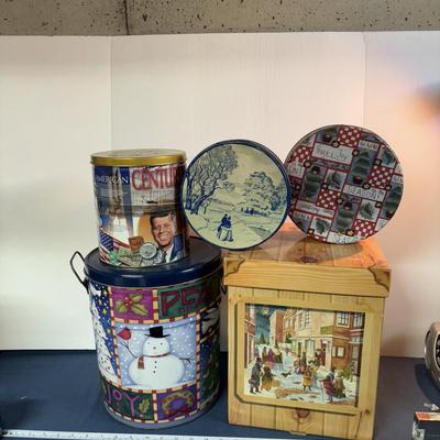 Tin and Box Lot