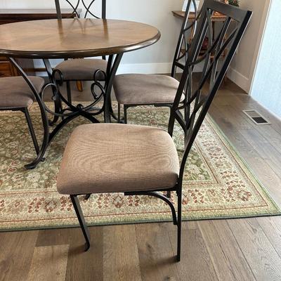 DINING ROOM TABLE AND 4 CHAIRS