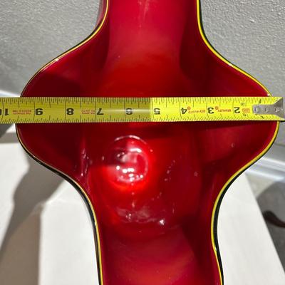 Multicolor Flared Art Glass Vase