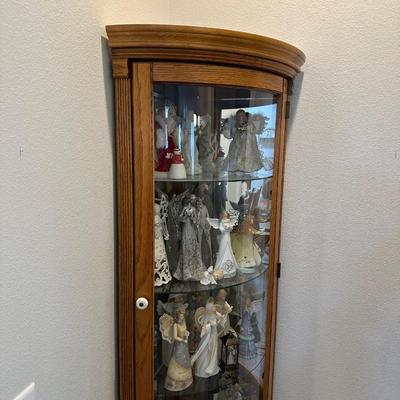 CORNER LIGHTED CURIO CABINET