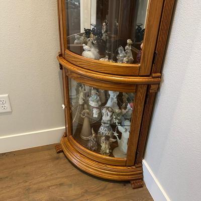 CORNER LIGHTED CURIO CABINET