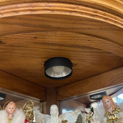 CORNER LIGHTED CURIO CABINET