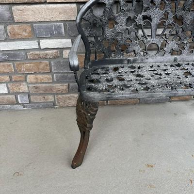 CAST IRON PATIO BENCH