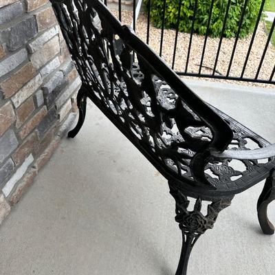 CAST IRON PATIO BENCH