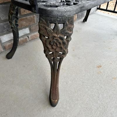 CAST IRON PATIO BENCH
