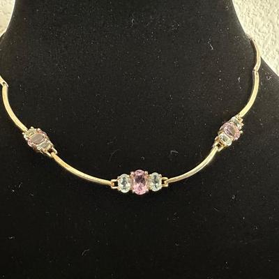 GORGEOUS 925 STAMPED MATCHING NECKLACE, EARRINGS AND BRACELET
