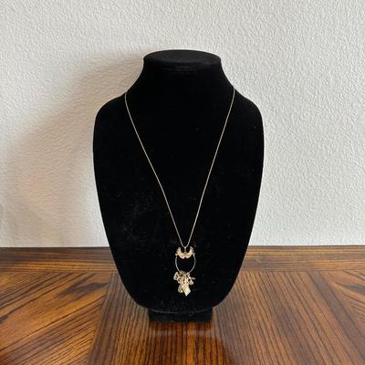 BEAUTIFUL 14K NECKLACE WITH CHARMS