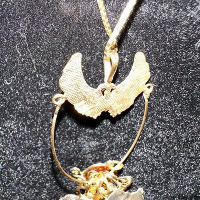 BEAUTIFUL 14K NECKLACE WITH CHARMS
