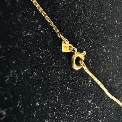 BEAUTIFUL 14K NECKLACE WITH CHARMS