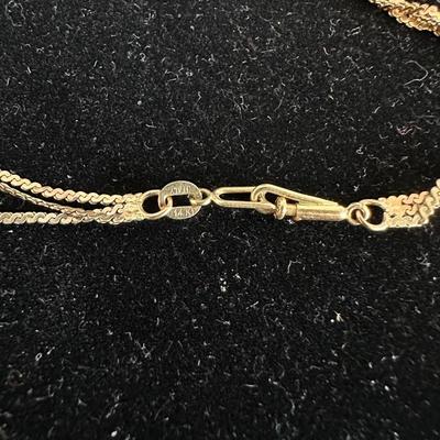 LOVELY 14K 3 STRAND NECKLACE