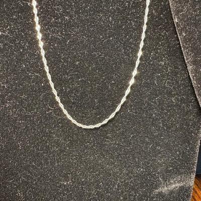 5 NECKLACES STAMPED 925 AND 925 “FAITH” RING