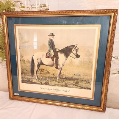 Lot #1 General Robert E. Lee and Traveller Framed Print