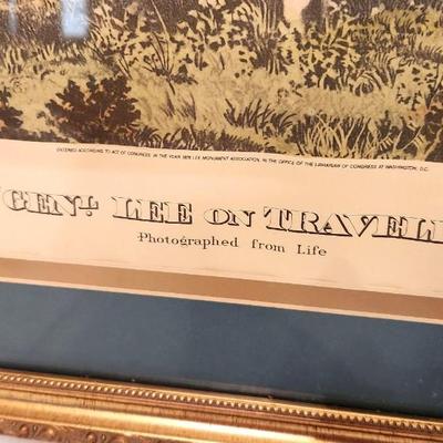 Lot #1 General Robert E. Lee and Traveller Framed Print
