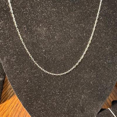 5 NECKLACES STAMPED 925 AND 925 “FAITH” RING