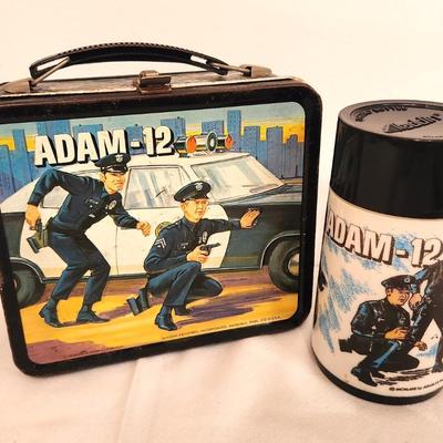 Lott #2 Alladin Adam-12 Lunchbox with Thermos - 1972