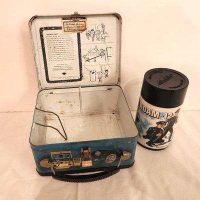 Lott #2 Alladin Adam-12 Lunchbox with Thermos - 1972