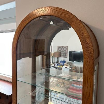 LIGHTED CURIO CABINET