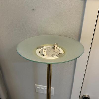 FLOOR LAMP WITH WASTE BASKET