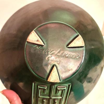 Lot #12 MCM Claire Lerner signed Pottery Bowl