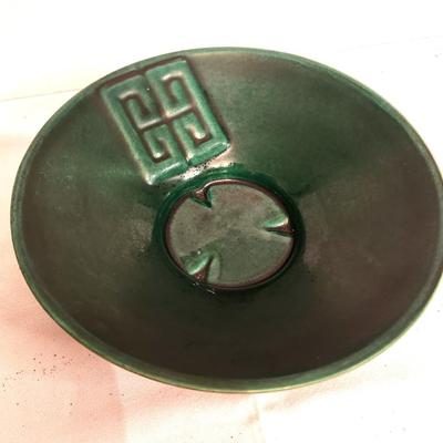 Lot #12 MCM Claire Lerner signed Pottery Bowl