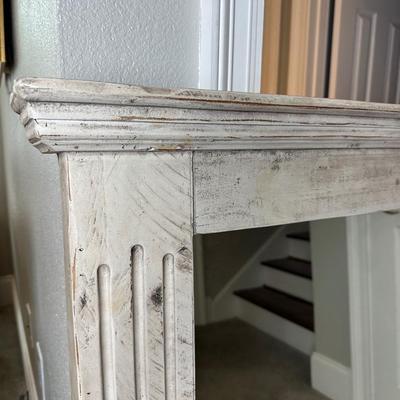 IFD Distressed Wood Fireplace Mantel – Made in Mexico