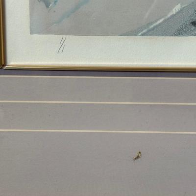 Manuel Rodriguez Jr. Sculpted Abstract Monoprint Painting Signed 1 Of 1 (see details)
