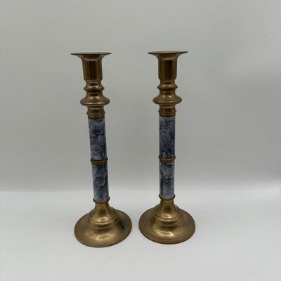 Pair of Import Collection Candle Holders