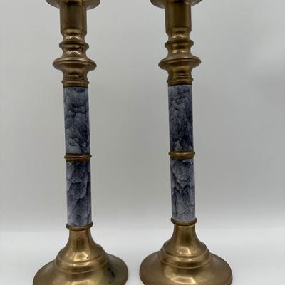 Pair of Import Collection Candle Holders