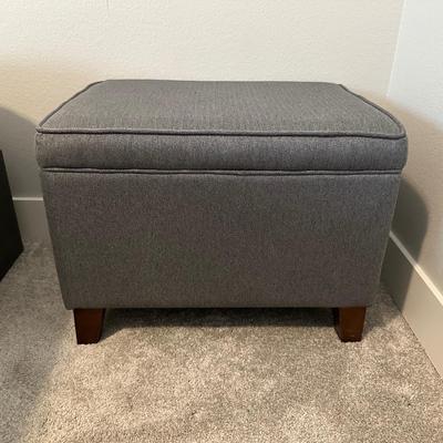 STORAGE OTTOMAN AND LAMP