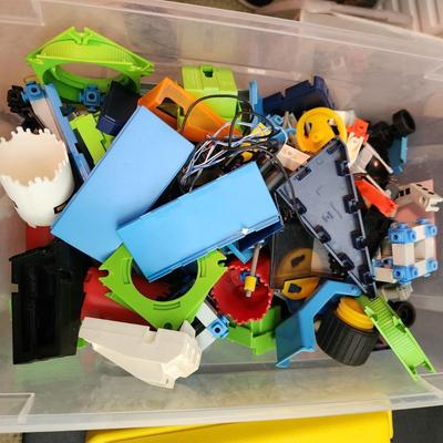 Lot of Fisher Price Contrux with case