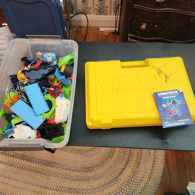 Lot of Fisher Price Contrux with case