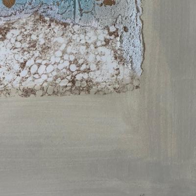 Framed Original Mixed Media Artwork “Flower II” by Annabel Hewitt