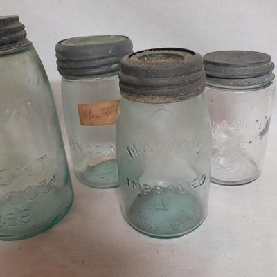 Vintage Mason Jars, Apothecary & Soda Bottles Plus More (W-EL)