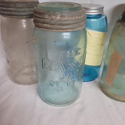 Vintage Mason Jars, Apothecary & Soda Bottles Plus More (W-EL)