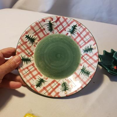 Ceramic Candle Holders-Lefton, Metal Card Holder and NIB Paper Products (LR-KD)