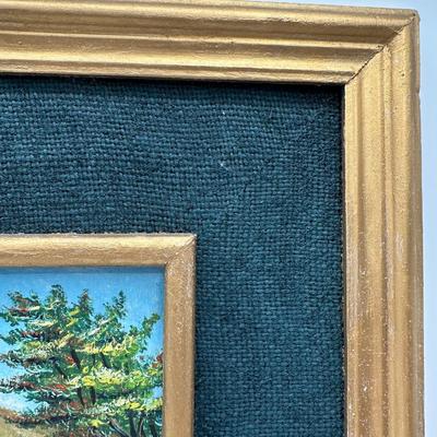 Pair of Framed Honduran Village Scene Oil Paintings on Board