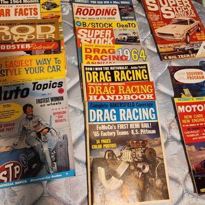 Lot of 1960's Vintage Car Magazines Car Life, Auto Sports, Rod Builder, Rodding, Super Stock, Drag racing, Motorcade, 1964 Fall Auto...