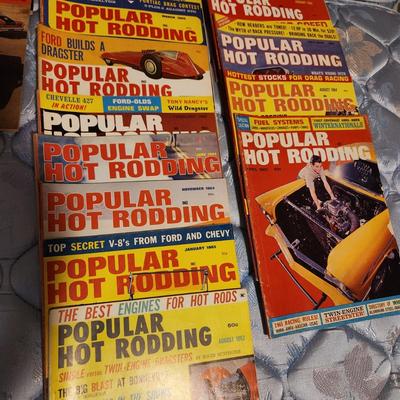 Lot of 1960's Car Magazines Motor Tend ,Popular Hot Rodding
