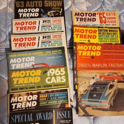 Lot of 1960's Car Magazines Motor Tend ,Popular Hot Rodding