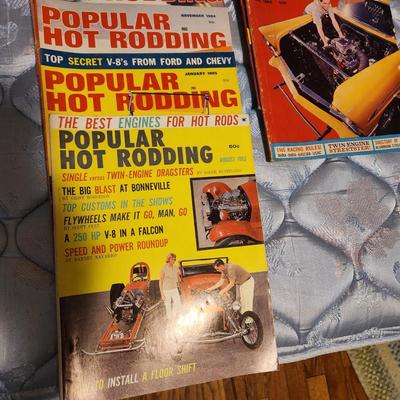 Lot of 1960's Car Magazines Motor Tend ,Popular Hot Rodding