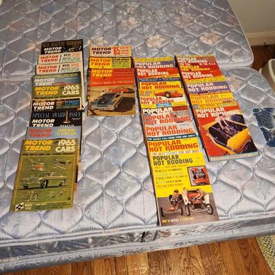 Lot of 1960's Car Magazines Motor Tend ,Popular Hot Rodding