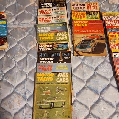 Lot of 1960's Car Magazines Motor Tend ,Popular Hot Rodding